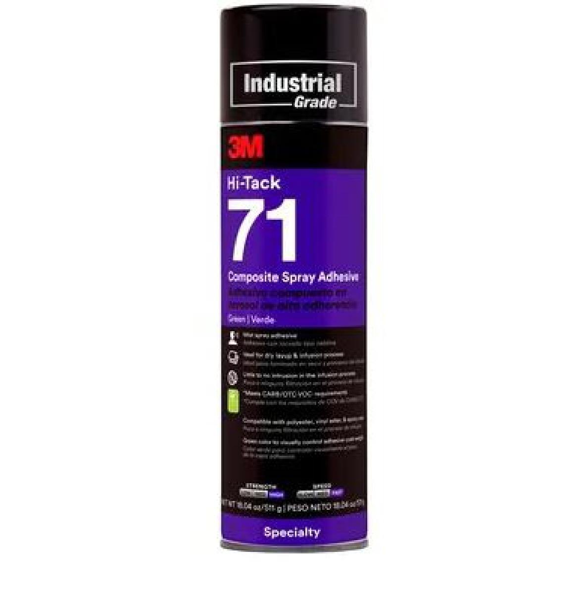 Composite Spray Adhesive, HiTack 71 Series, Clear