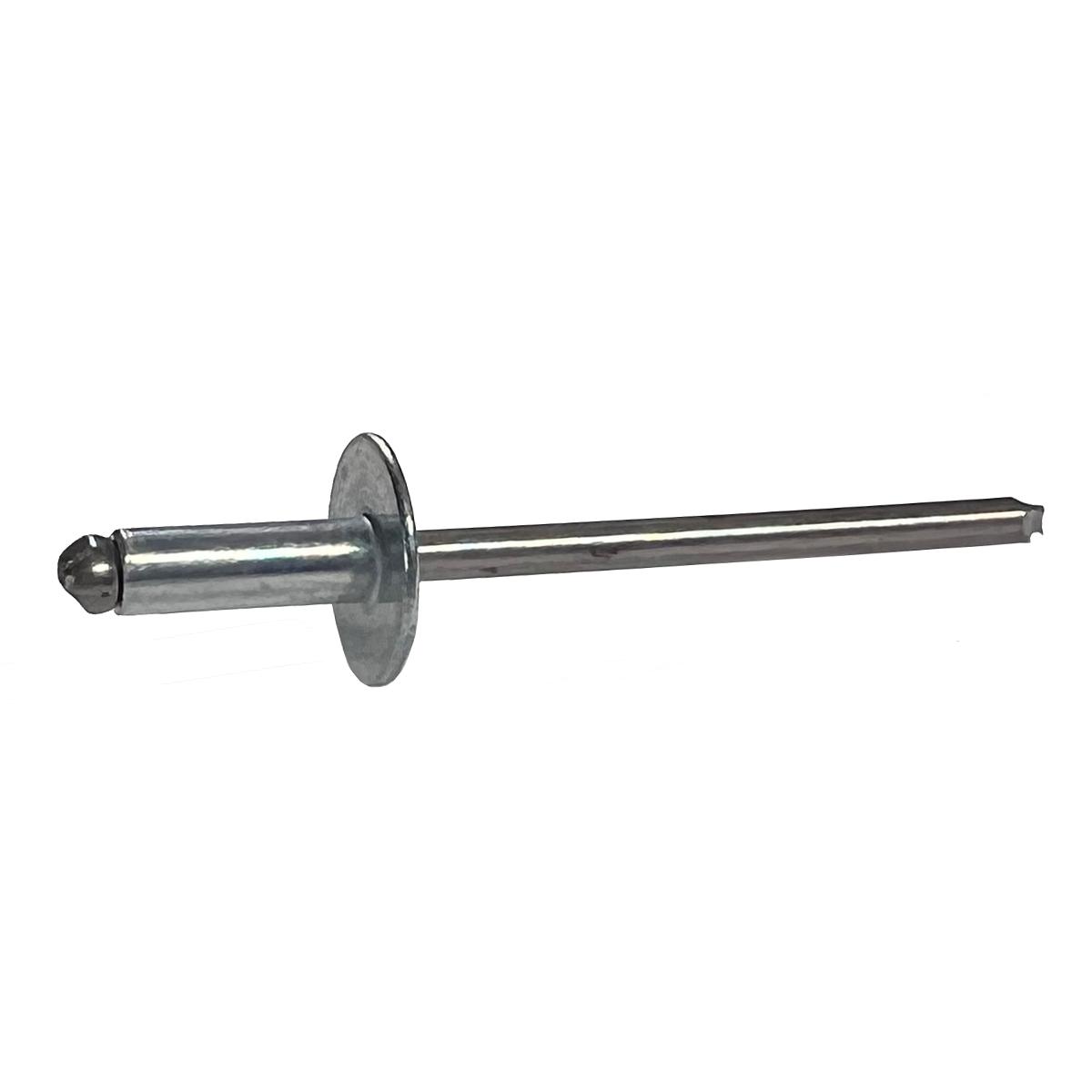 Rivet, Pop Brand, Large Flange, Aluminum Rivet, Aluminum Mandrel, Mill